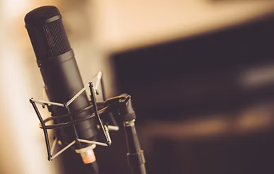 Tube Microphone in Studio